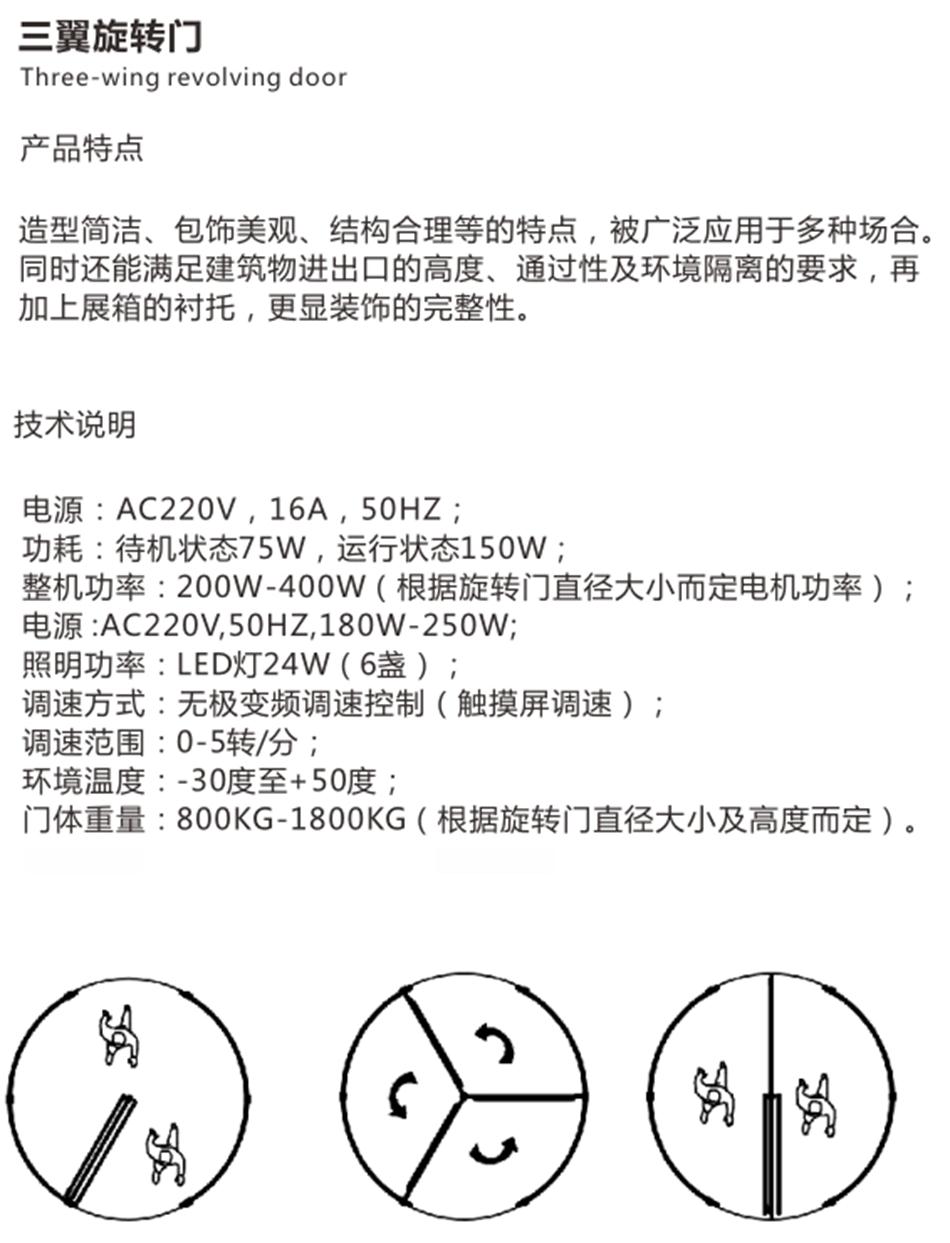 两翼、三翼、四翼旋转门：青岛恒达自动门(图4)