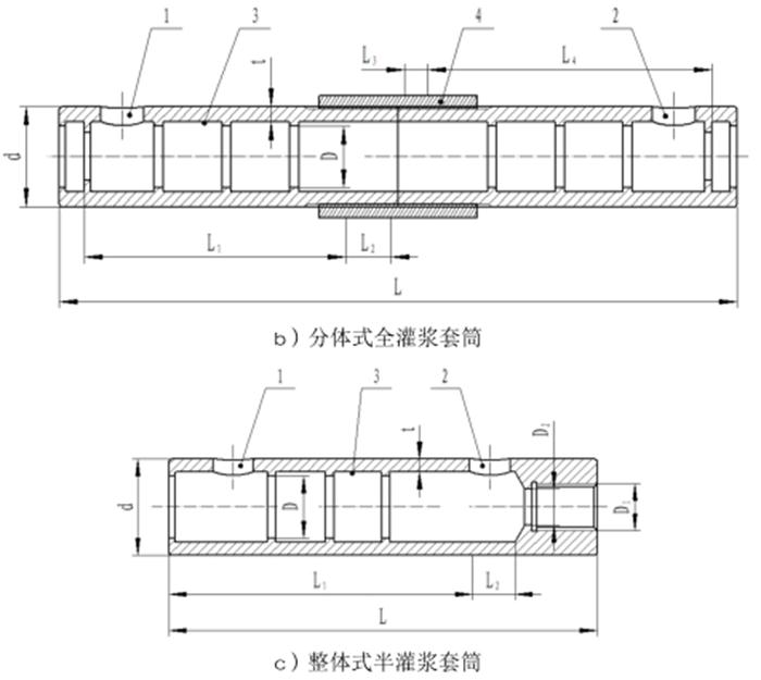 预制剪力墙板纵向受力钢筋：【钢筋套筒灌浆连接接头】(图9)